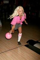 Holly Madison at the Bowling for Boobies event at Lucky Strike Bowling Lanes at Hollywood  Highland in Los Angeles CA October 13 2008 photo