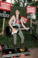 KT Tunstall performs on the picket line supporting striking WGA Writers Outside the Disney Studios Burbank CA November 14 2007 2007 photo