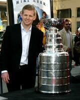 Chris Osgood of the Detroit Redwings with the Stanley Cup Love Guru Premiere Graumans Chinese Theater Los Angeles CA June 11 2008 photo