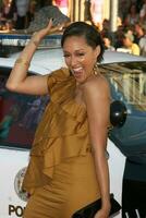 Tia Mowry arriving at Graumans Chinese Theater for the premiere of Hancock in Los Angeles CA on June 30 2008 photo