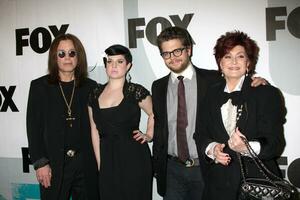 Ozzy Kelly Jack  Sharon Osbourne arriving at the Fox TV TCA Party at MY PLACE in Los Angeles CA on January 13 2009 2008 photo