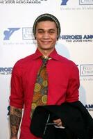 Nia Peeples Son Christopher Hewett arriving at the 2008 Hero Awards at the Universal Hilton Los Angeles CA June 6 2008 photo