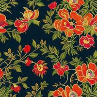 Seamless pattern floral design photo