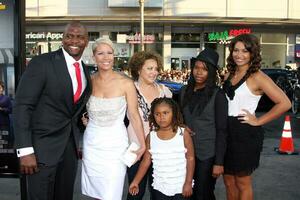 LOS ANGELES  AUG 12 Terry Crews  Family arrives at the Lottery Ticket World Premiere at Graumans Chinese Theater on August 12 2010 in Los Angeles CA photo