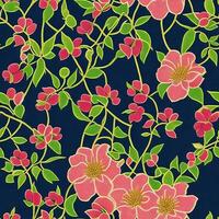 Seamless pattern floral design photo