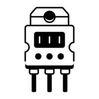 moderno icono de multimedia componentes línea icono vector