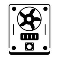 Hardware Components Line Icon vector