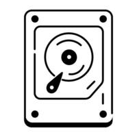 Hardware Components Line Icon vector