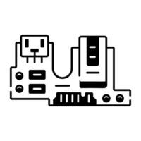 Modern  icon of Multimedia Components Line Icon vector