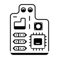 Hardware Components Line Icon vector