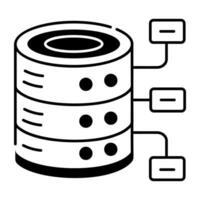 Hardware Components Line Icon vector