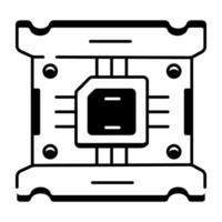 Hardware Components Line Icon vector
