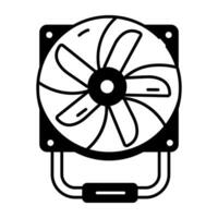 Hardware Components Line Icon vector