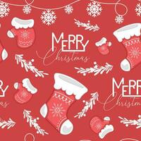 Christmas pattern background Gift wrapping paper Vector