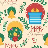 Christmas pattern background Gift wrapping paper Vector