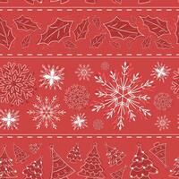 Christmas pattern background Gift wrapping paper Vector