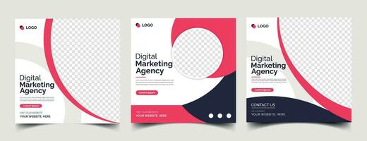 business Digital marketing banner for social media post template vector
