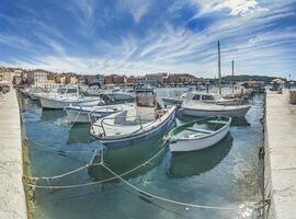 Image of the marina of the Croatian port city of Rovinj photo