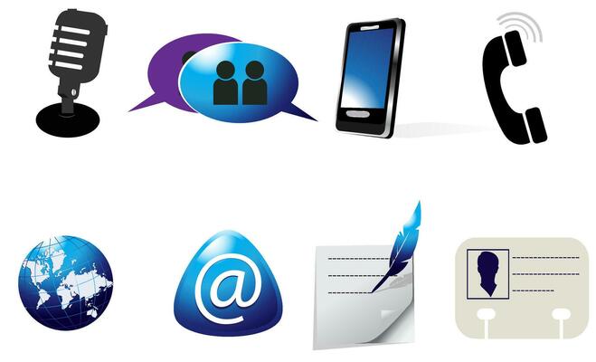 Web icons, illustration