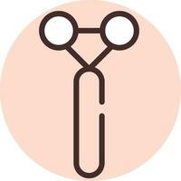 Beauty massage, icon, vector on white background.