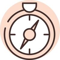 Delivery compass, icon, vector on white background.