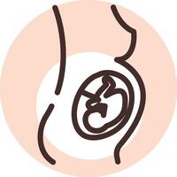 Health pregnency, icon, vector on white background.