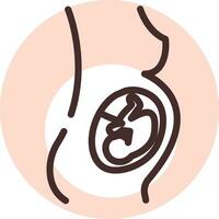 Health pregnency, icon, vector on white background.