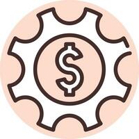 Investment money making, icon, vector on white background.