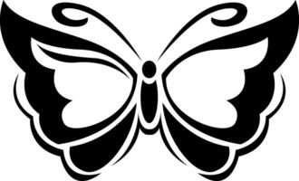 Cute butterfly tattoo, tattoo illustration, vector on a white background.