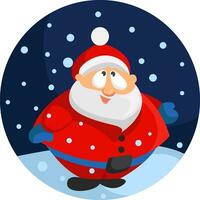 Santa Claus, illustration, vector on a white background.