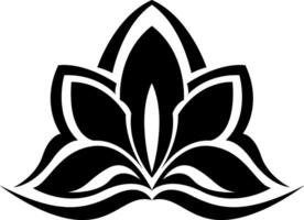 Lotus flower tattoo, tattoo illustration, vector on a white background.