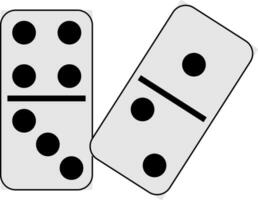Couple of dominoes vector