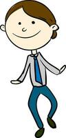 Happy businessman vector illustration