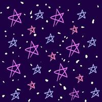 rosado estrellas antecedentes ilustración vector en blanco antecedentes