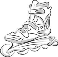 Roler skate illustration vector on white background