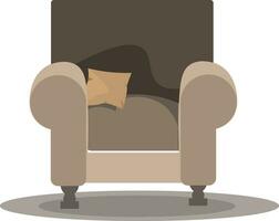 A comfortable arm chair vector or color illustration