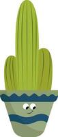 A group of cactuses vector or color illustration