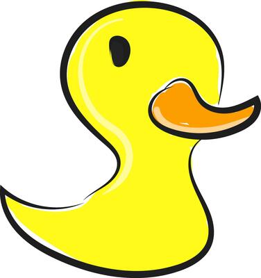 Chick water toy vector or color illustration