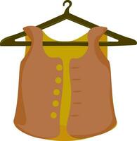 Clothes hanger vector or color illustration
