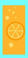 Fresh lemon juice vector or color illustration