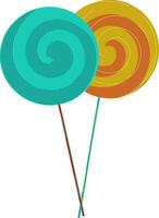 colorful lollipop vector or color illustration