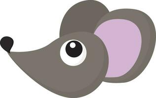 Cartoon mouse vector or color illustration