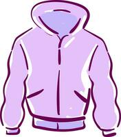 A pink jacket vector or color illustration