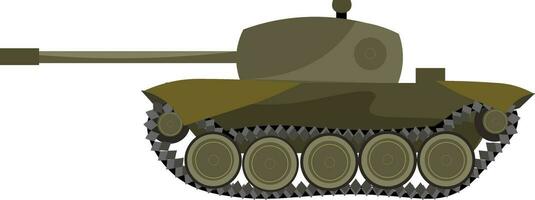 A heavy tank vector or color illustration