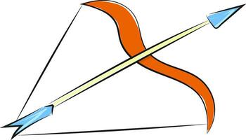 Arrow, vector or color illustration.