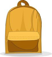 Backpack, vector or color illustration.