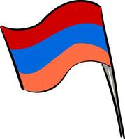 Armenian flag, vector or color illustration.