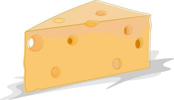 Cheese, vector or color illustration.