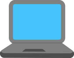gris computadora portátil, vector o color ilustración.