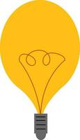 Light bulb 2, vector or color illustration.